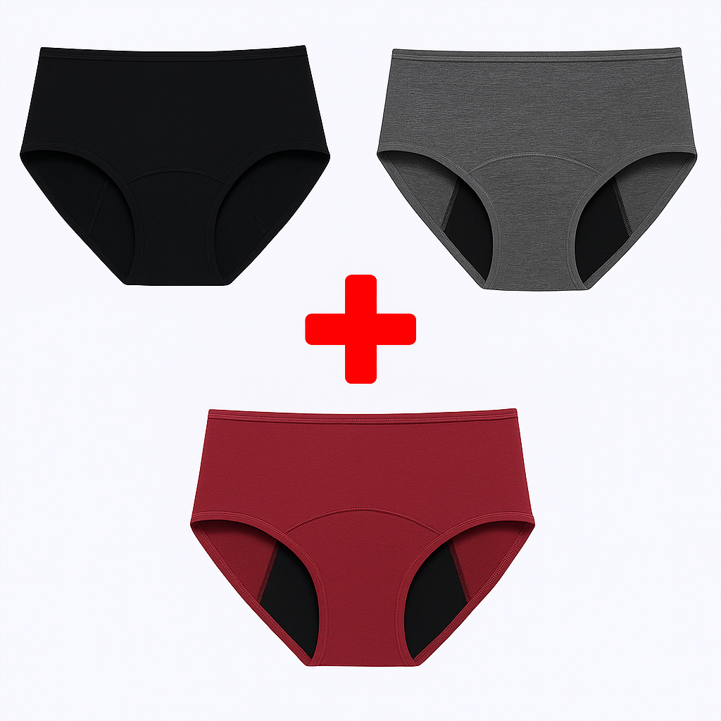 Large size menstrual period underwear for women, leak-proof and safe menstrual period pants, low waist and pure cotton sanitary pants