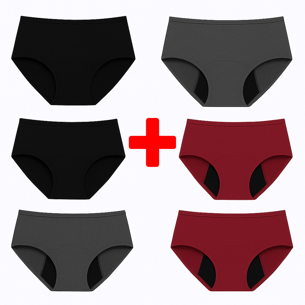 Large size menstrual period underwear for women, leak-proof and safe menstrual period pants, low waist and pure cotton sanitary pants