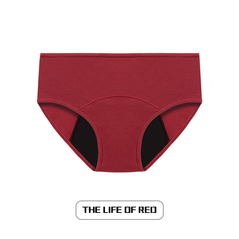 Large size menstrual period underwear for women, leak-proof and safe menstrual period pants, low waist and pure cotton sanitary pants